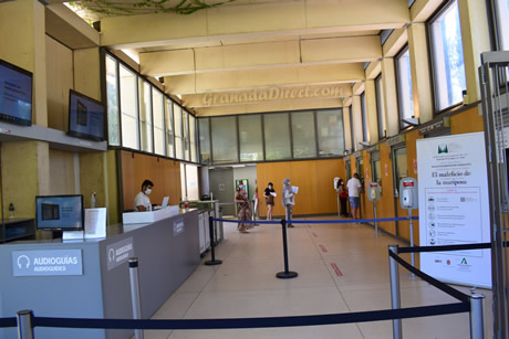 sala de las taquillas de venta de billetes de la alhambra