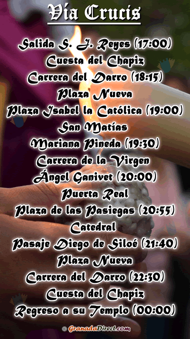 horario de via crusis del martes santo