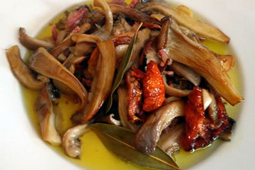 plato de cetas en la taberna prado negro