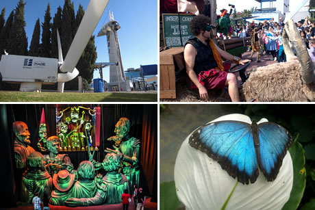 secciones en el parque de las ciencias en granada