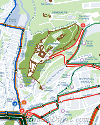 plano de los autobuses urbanos de granada