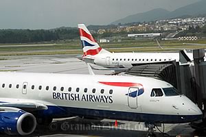 asientos de british ariways en el arupuerto