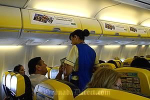 avion de ryanair en cielo