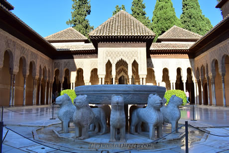 patio de leones de la alhambra de tercera fase de construccion