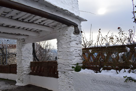 vista de bubion en vinvierno en la alpujarra