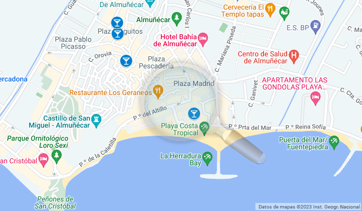 mapa de llos mejores bares de tapas de almuñecar de granada