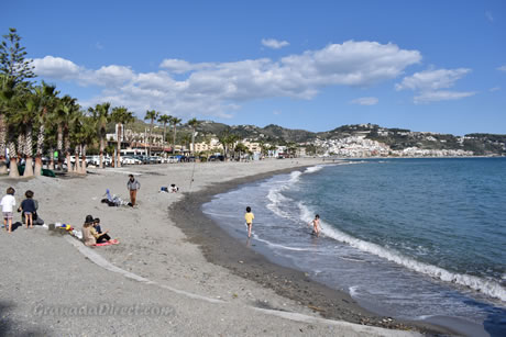 playa en forma de la herradura