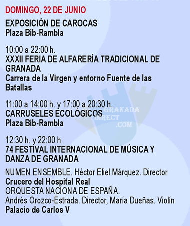 programa ultimo demingo de la feria de granada 2025