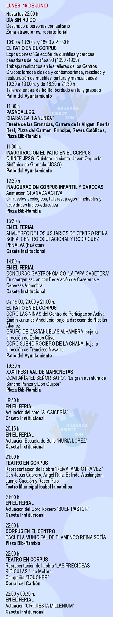 programa fiestas del corpus de granada 2025