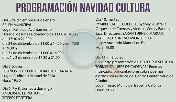 programa culural de navidad