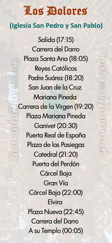 lunes santo granada virgen dolores