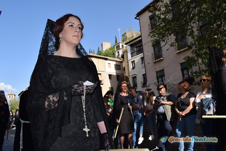 mantilla en mierecoles santo