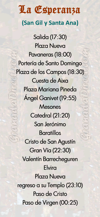 martes santo la esperanza