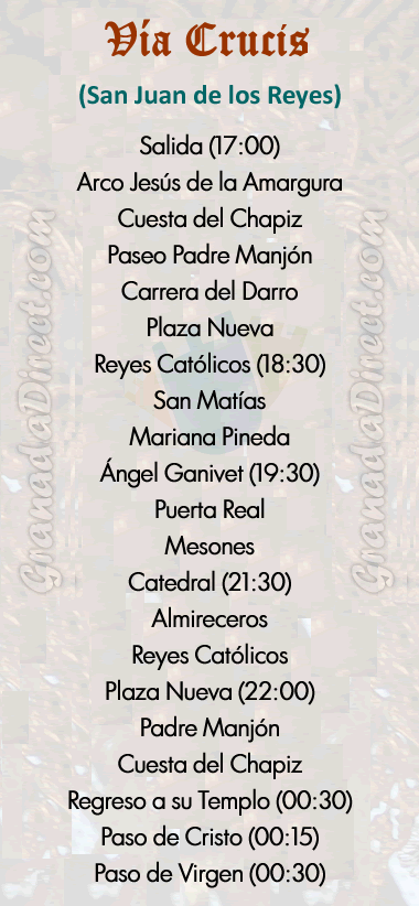 martes santo via crusis