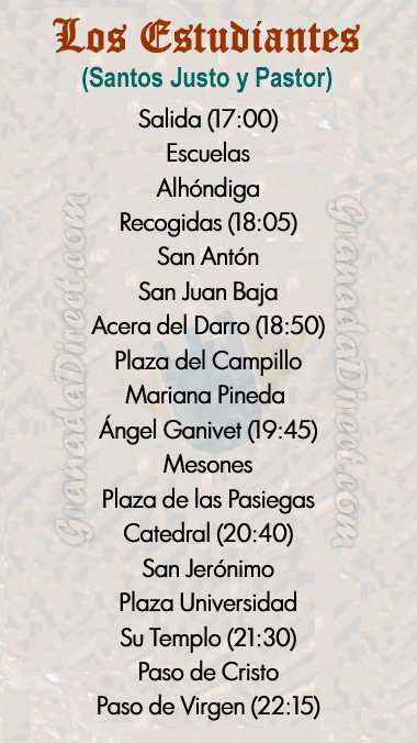 miercoles santo estudiantes
