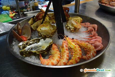 mariscos frescos en pescadito de carmela