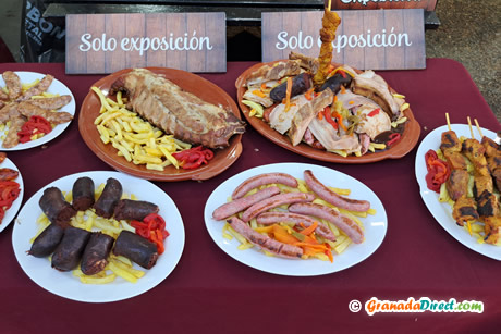 platos con carne granadinos