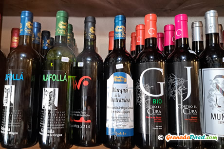 variedad de vinos de granada