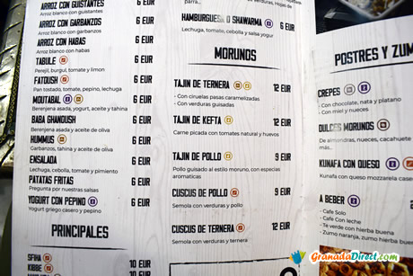 palmira carta de precios