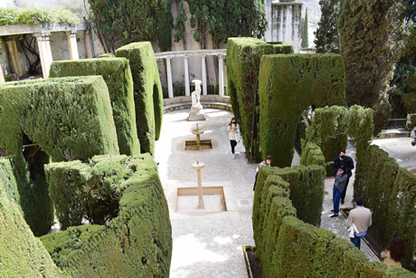 vista de jardines en rodriguez acosta