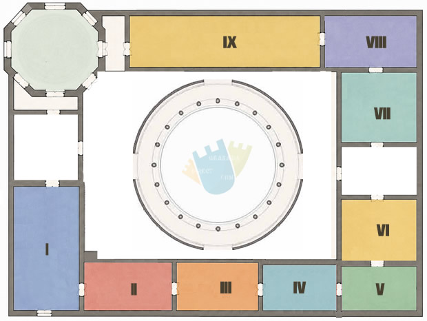 mapa del museo de bellas artes de granada