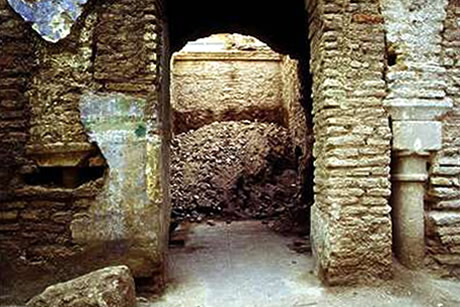 ruinas de la casa de las tumbas