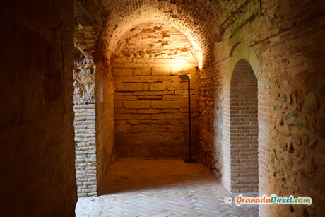 pasillo en baños comares