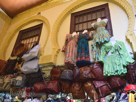 ropa y mochilas en alcaicería