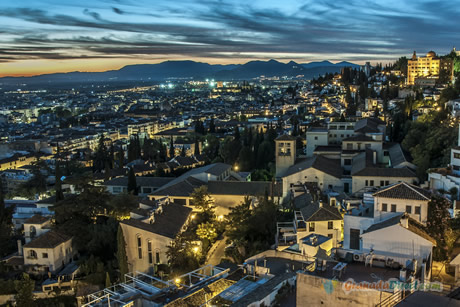 vista del realejo por la noche