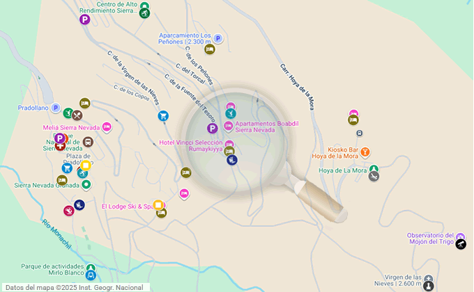 mapa de las instalaciones de pradollano