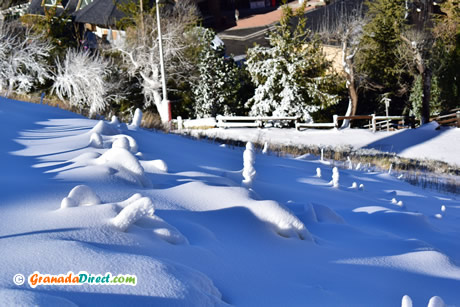 nieve en las montañas