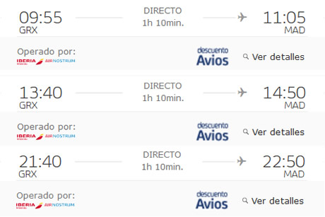 air nostrum times