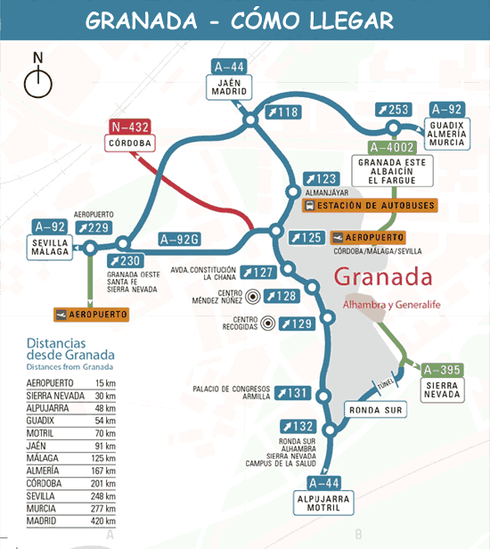 ¿Cómo viajo de Granada a Sevilla