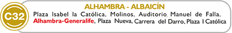 linea 32, alhambra albaicin